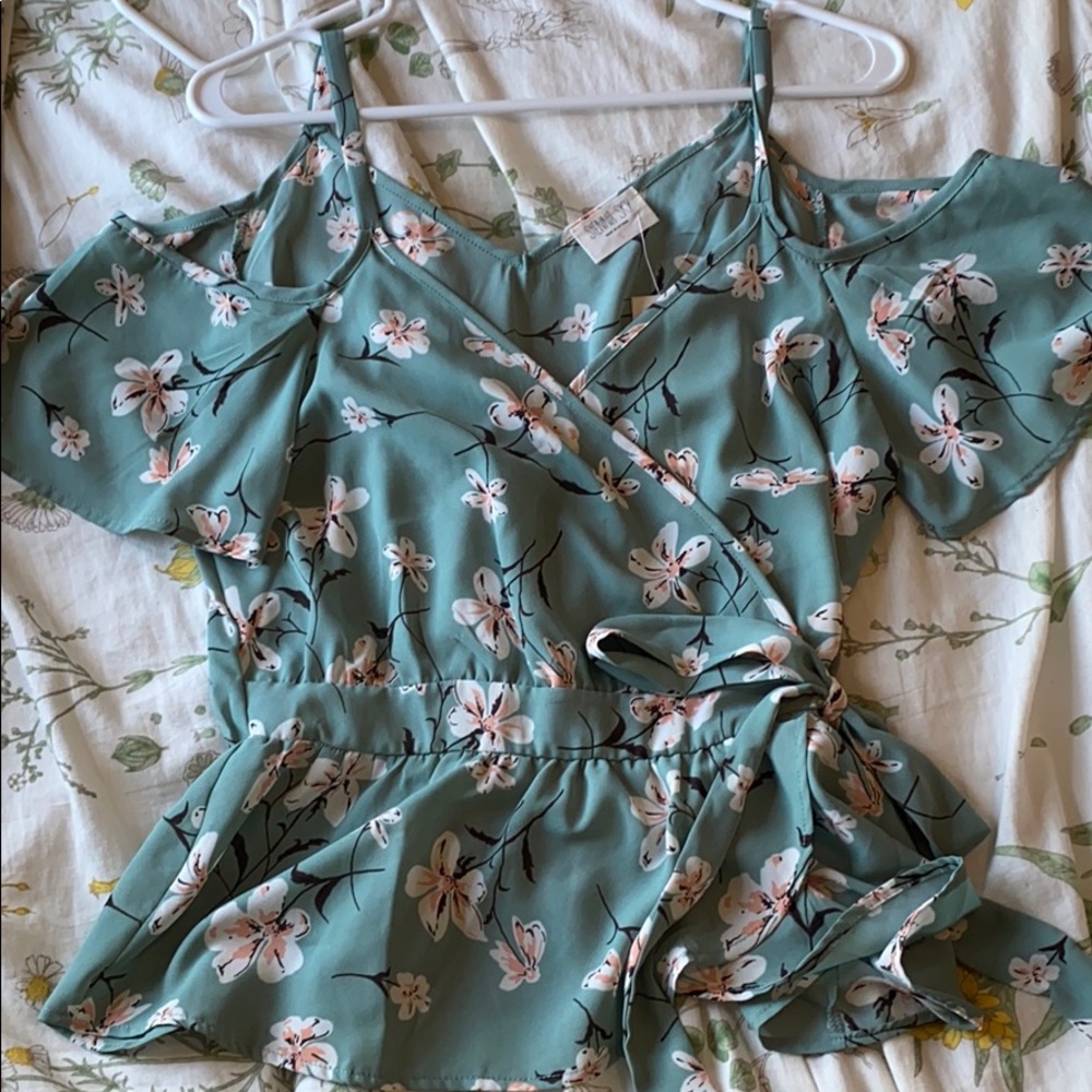 Off the shoulder tank
